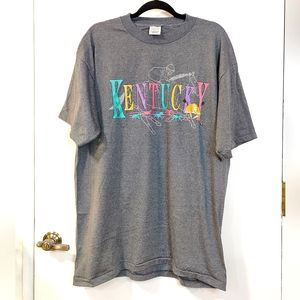 Vintage Kentucky Multicolor Grey Tee